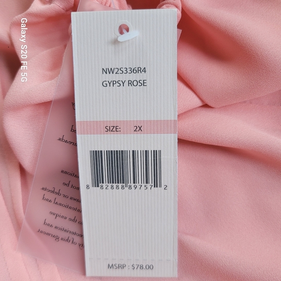 Nanette Lepore Soft Melon Colored Ruffled Blouse - Picture 6 of 10